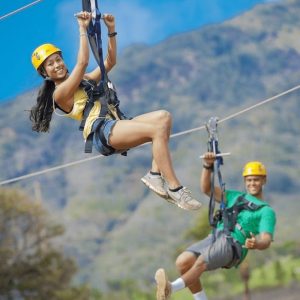 Panoramic Ocho Rios Highlight Zipline and River Swim Experience